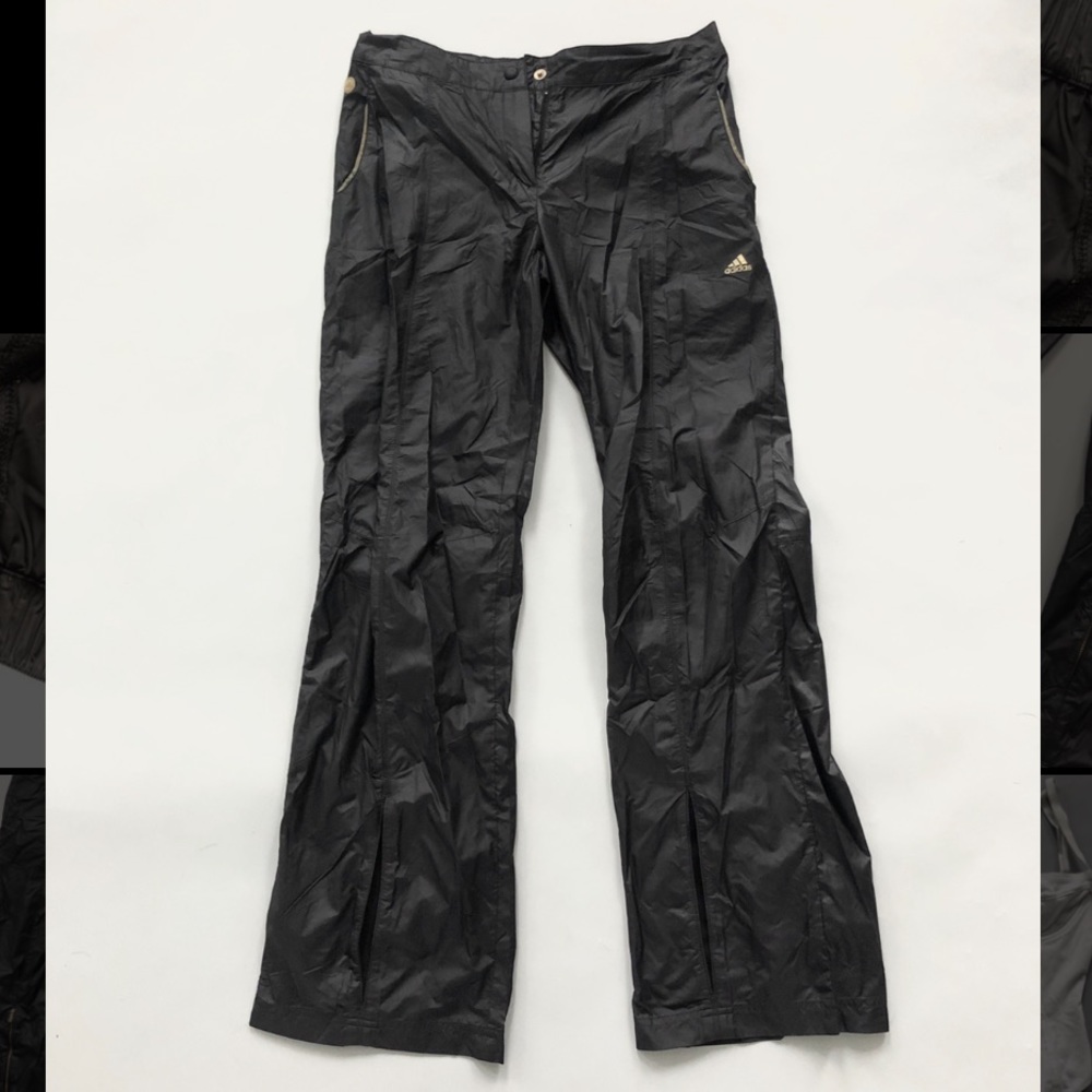 Vintage Adidas wise leg track pants with zippers